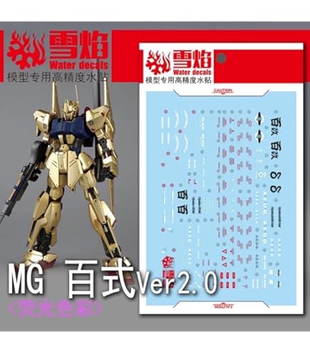 Amazon | MG 百式改/百式Ver.2.0用蛍光水転写式デカール | デカール 通販